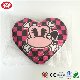  Cute Skeleton Grid Full Printed Heart Shape Lovely Cushion