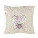  Plaid Cusions Velvet Cover Luxury Reversible Sequin Fabric Christmas Pillow Cushion