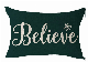  Happy Winter Snowflakes Believe Merry Christmas Throw Pillow Cover Cushion Case Cotton