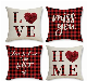 Amazon New Heart-Shaped Linen Pillow Case Cushion