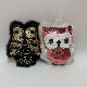 Hot Selling Baby Gift Stuffed Bling Bling Flip Sequined Owl Pillow Cushion