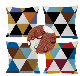  Amazon Popular Creative Abstract Triangle Outdoor Waterproof Pillow Case Double-Sided Printed Cushion