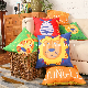  High-Grade Suede Fashion Cartoon Printed Pillow Wholesale Home Decoration