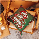  Holiday Decoration Christmas Xmas Green Santa God Jul Christmas Tree Hohoho Photo Print Chain Embroidery Towel Embroidery Patchwork Pillowcase Velvet Cushion