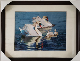 Pure Handmade Suzhou Embroidery Decoration Painting Swan Family