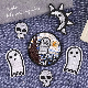  High Quality Cute Cartoon Character Embroidered Iron on Clothing Badge Custom Oversized Embroidery Skull Patch for Clothes