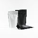 Matte Black Mylar Reusable Cookie Snack Food Packaging Ziplock Stand up Pouches