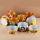  Disposable Take Away out White Kraft Disposable Salad Paper Ramen Noodle Hot Soup Bowl with Dome Lid