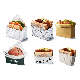 Budoligi Biodegradable 6 Inch Burger Paper Cardboard Hamburger Box