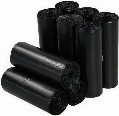 47"X51" 30mic Black Industrial Grade Plastic Garbage Bag