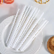  White Clear Color Straight Plastic Free Cornstarch Compostable PLA Drinking Straw