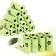  Eco Friendly Custom Printed Biodegradable Degradable Pet Dog Waste Colorful Dog Poop Bags