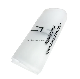  Customized Design Frost Transparent EVA Plastic Zipper Packaging Bag with Black Logo Printed