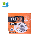  Custom Label Printed Three Side Seal Mylar Foil Flat Black Zip Top Plastic Decorative Ziplock Bag
