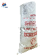  10kg 25kg Customize Cutting Handle Colorful Strip Black Plastic Packaging Garbage Coated PP Woven Bag with PE Liner