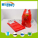  Red Plastic T Shirt Polyethylene Films LDPE Fruit Bag Shopping Bag Gusset Bag