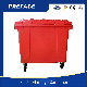  660L Large Green Color Windy Environment Heavy Duty Plastic Garbage Bin with En 840 Certificate