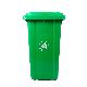  Outdoor 240L Garbage Bin Green Recycle Plastic Trash Bin Wheeled Trash Can