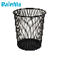 Hot Selling Black Metal Mesh Office School Wastebin
