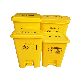  Yellow Medicalplastic Pedal Type Multifunction Commercial Trash Can Outdoor Garbage Storage Box