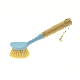  Soap Dispensing Dish Brush Bamboo Pot Pan Scrubbing Durable Dense Scrub Brush