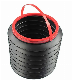 Multi-Purpose Garbage Can for Automobile Black