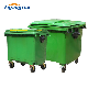  660L/1100L Large Outdoor Public Street HDPE 4 Wheel Industrial Plastic Trash/Rubbish/Waste/Garbage Bins with Pedal