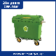 Outdoor Customize Color Heavy Duty 660 1100 Liter Large HDPE 4 Wheel Container Industrial Mobile Foot Pedal Rubbish/Trash/Wheelie/Garbage/Waste Bin Manufacturer manufacturer