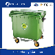  Plastic Trash Can for Square Lidded Eco-Friendly Trash Bin Size Outdoor with Wheels