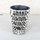  White Rattan Removable Fashion Medium Trash Can
