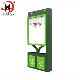 High Quality Public Garbage Waste Bin Dustbin with Advertising Light Box