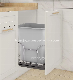  Soft Close Dustbin Connected with Door Garbage Waste Container Built in Cabinet Pull out Kitchen Waste Bin