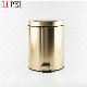  Stainless Steel Waste Bin / Indoor Pedal Dustbin with PP Bucket and Bottom