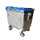  Heavy Duty Large 1100L Outdoor Large Metal 1100 Liter Street Garbage Galvanized Steel Waste Bin