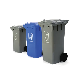  Side Wheel Garbage Bin, Refuse Bin Wastebin Plastic Dustbin