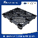  1000X800 1200X1000 Light Duty Cheap Low Price HDPE Single Use Nestable Four Way Entry PP Black One Way Export Shipping Recycled Disposable Plastic Pallet