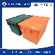  Wholesale New Material Virgin PP Nestable and Stackable Transport Attached Lid Plastic Shipping Moving Tote Box with Hinged Lid