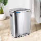  Amazon Hot Sale Recycle Garbage Bin with Large 2 Compartments Kitchen Dustbin