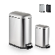  Stainless Steel Home Kitchen Lid Step Pedal Waste Trash Bin Garbage Can