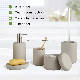  Wholesale Bulk Nordic Matte Hotel Home Bathroom Accessories Set Cheap Ceramic Bathroom Set