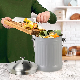  Brand New Premium Quality Eco Friendly Large Capacity Home Kitchen Stainless Steel Multifunctional Customized 5L 1.3 Gallon Embossed Round Shape Compost Bin