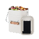  Kitchen Square Compost Pail Bamboo Fiber Compost Bin with Filter Lid