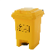 60L Plastic Pedal Dustbin Trash Can Recycling Waste Garbage Bin for Hospital