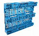  Hot Sale 3/Three Runner/Skids HDPE Steel Reinforced Rackable and Stackable Vented Single Face Grid Euro Plastic Pallet for Warehouse Rack