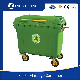  Top Sale 660L High Quality Big Sheet Garbage Can Mobile with Cover Waste Bin