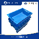  Custom Service Recyclable Storage Mobile Plastic Folding Box Solid Nestable Crate Plastic Crate for Fishery