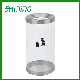  Acrylic Trash Can with Stainless Steel