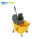 24 Litre Commercial Janitorial Single Mop Bucket Down Press Wringer Trolley