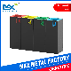  16L Indoor Office Commercial Metal Waste Garbage Recycle Trash Can Bin