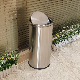 Max Indoor Hotel Lobby Stainless Steel Metal Garbage Bin for Swing Lid manufacturer